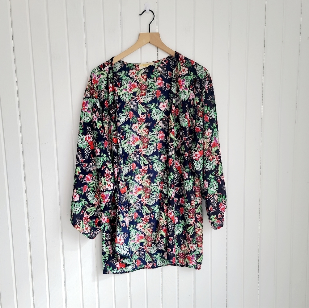 Let Them Eat Cake Tropical Kimono/Swimsuit Coverup Medium